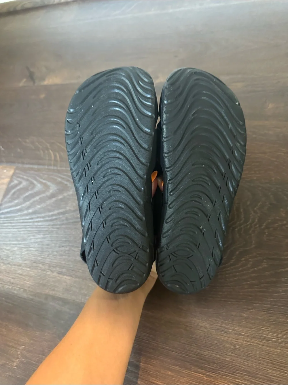 Nike Kids Black Slip-On Water Sandals